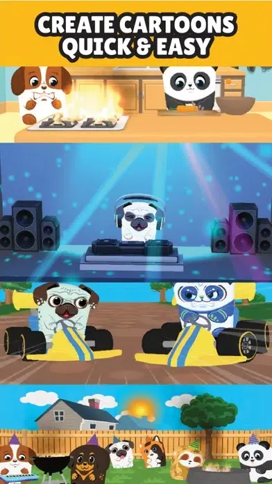 ภาพหน้าจอของ Toaster Pets Cartoons