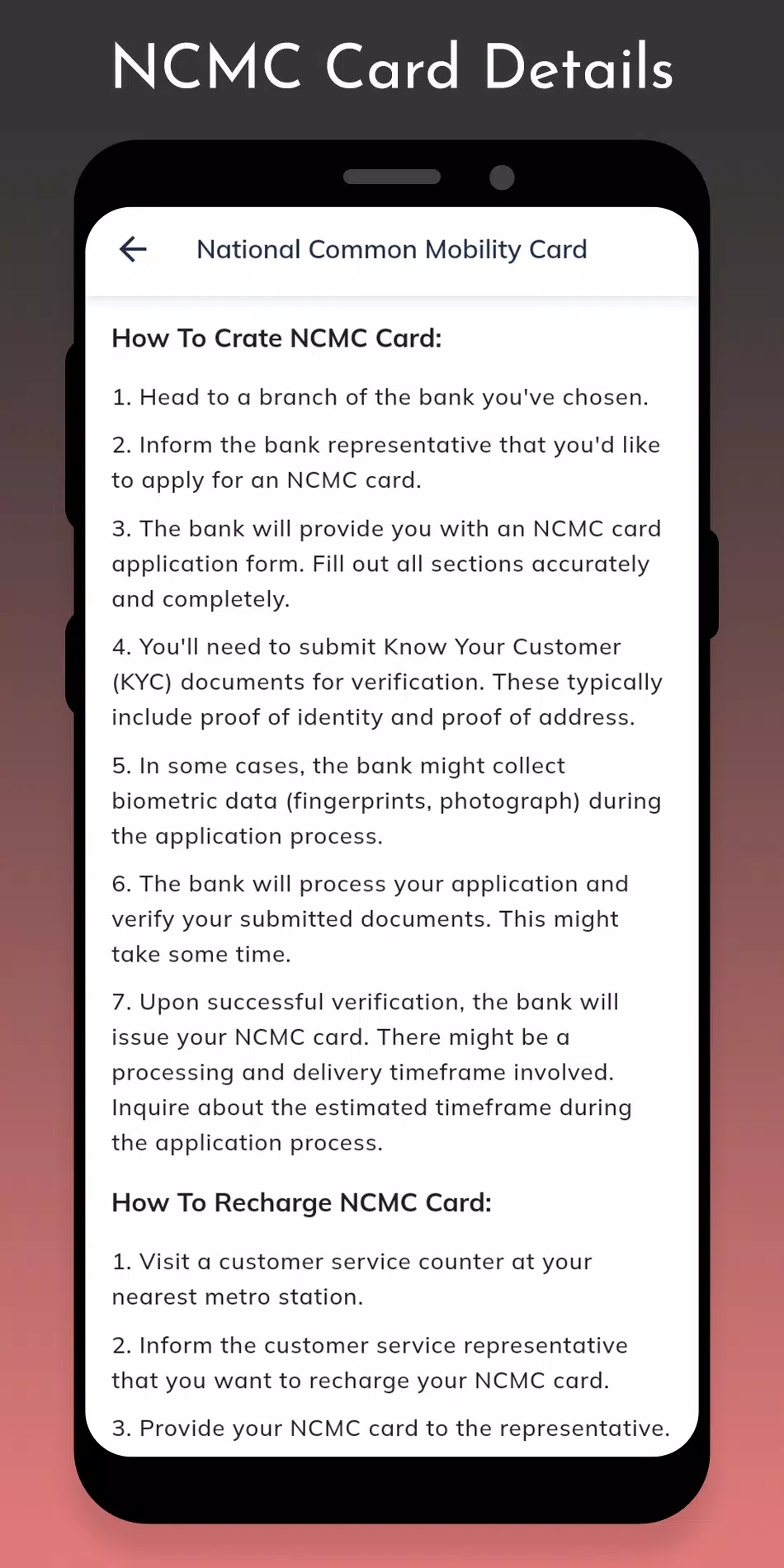 Navi Mumbai Metro Route Fare Screenshots