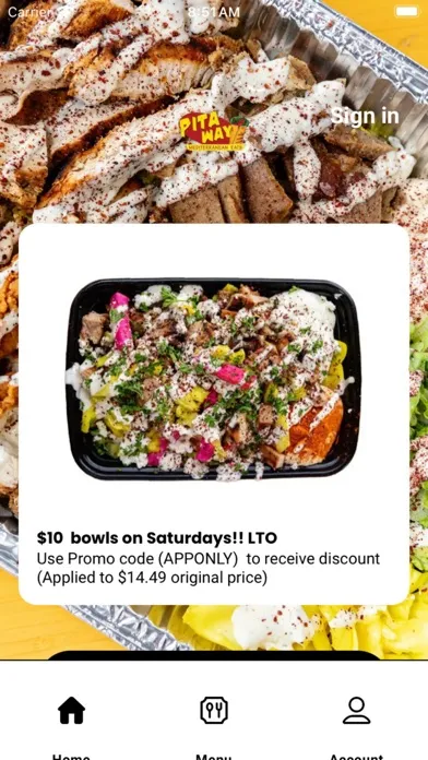 Tangkapan layar Pita Way Mediterranean Grill