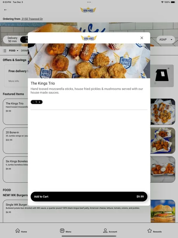 Captures d'écran de Wing Kings - Order Online iPad 