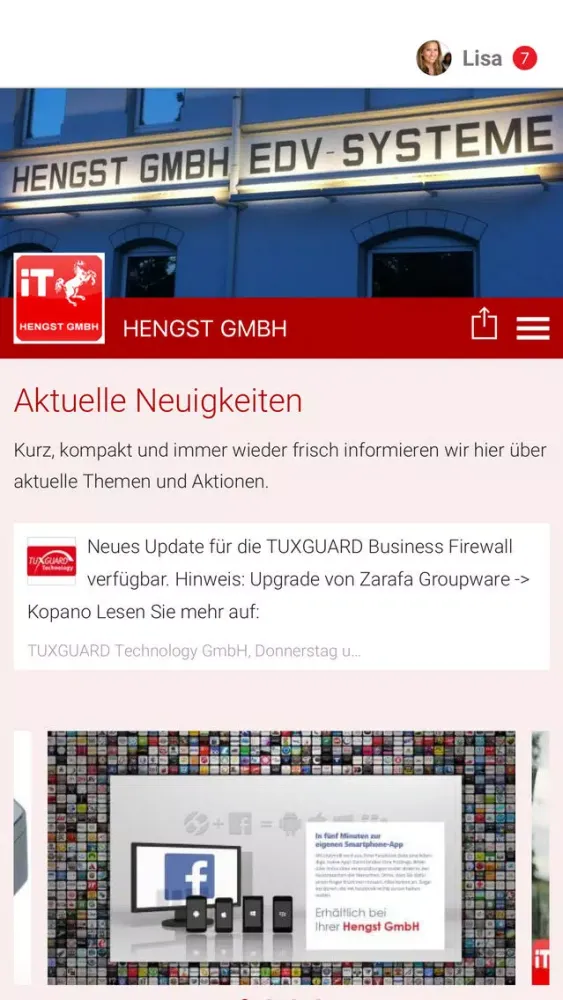 Ảnh chụp màn hình của Hengst GmbH