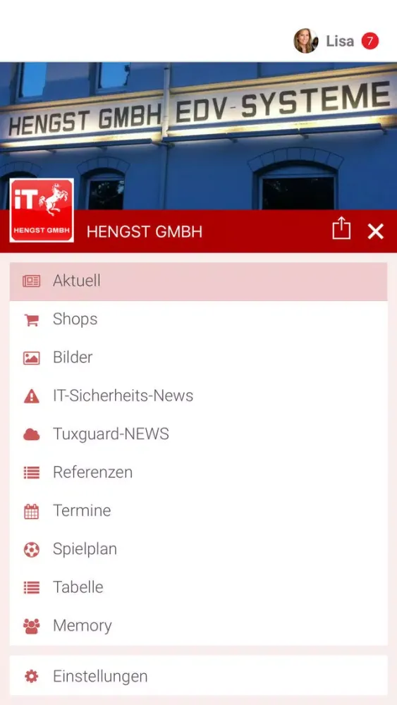 Ảnh chụp màn hình của Hengst GmbH