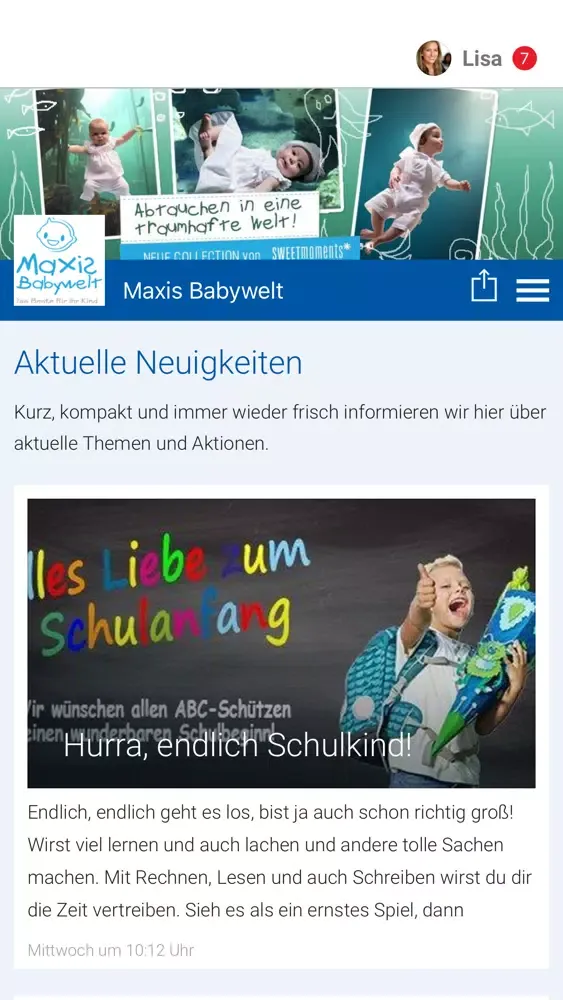 Captures d'écran de Maxis Babywelt