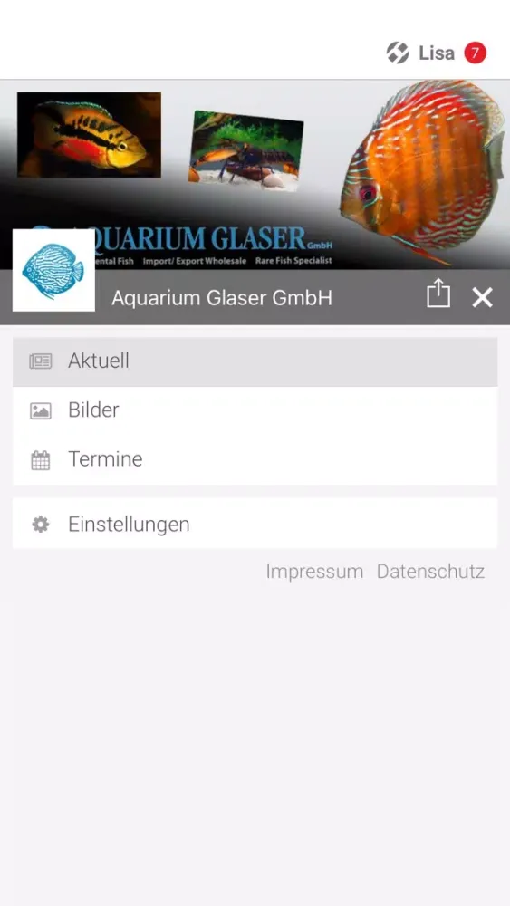 Aquarium Glaser GmbH Ekran Görüntüleri
