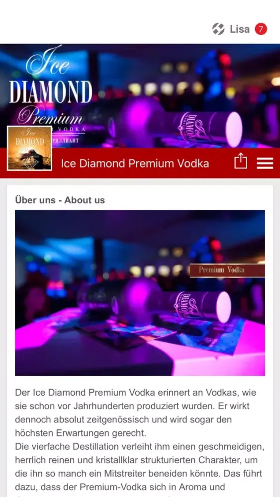 Ice Diamond Premium Vodka 스크린샷