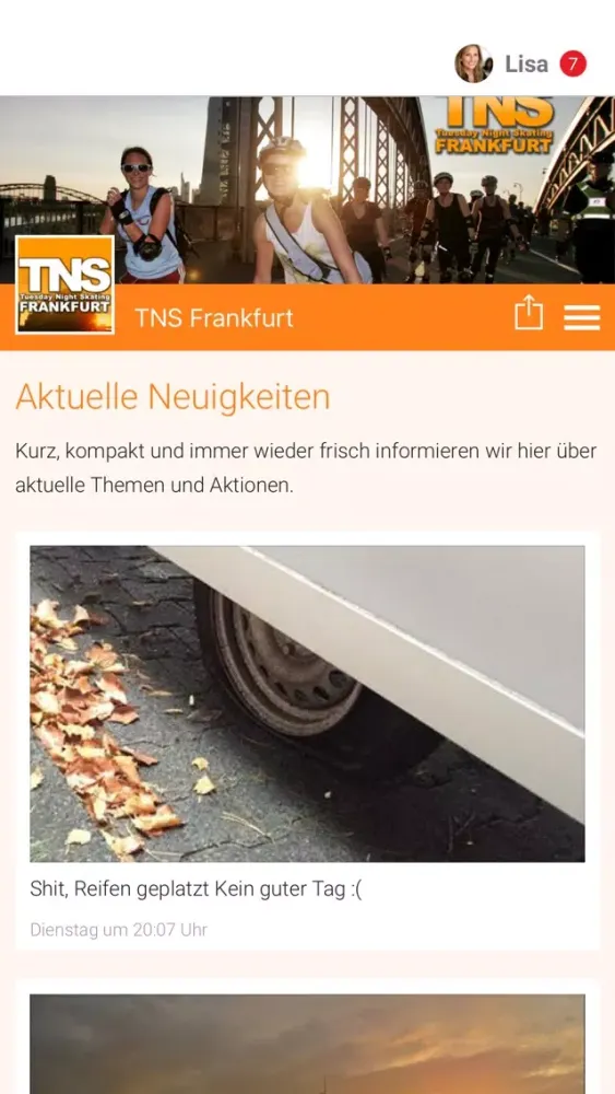 Screenshot di TNS Frankfurt