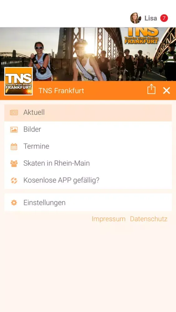 Screenshot di TNS Frankfurt