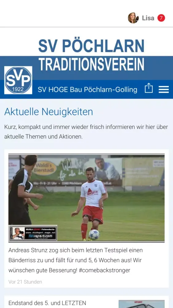 SV HOGE Bau Pöchlarn-Golling Screenshots