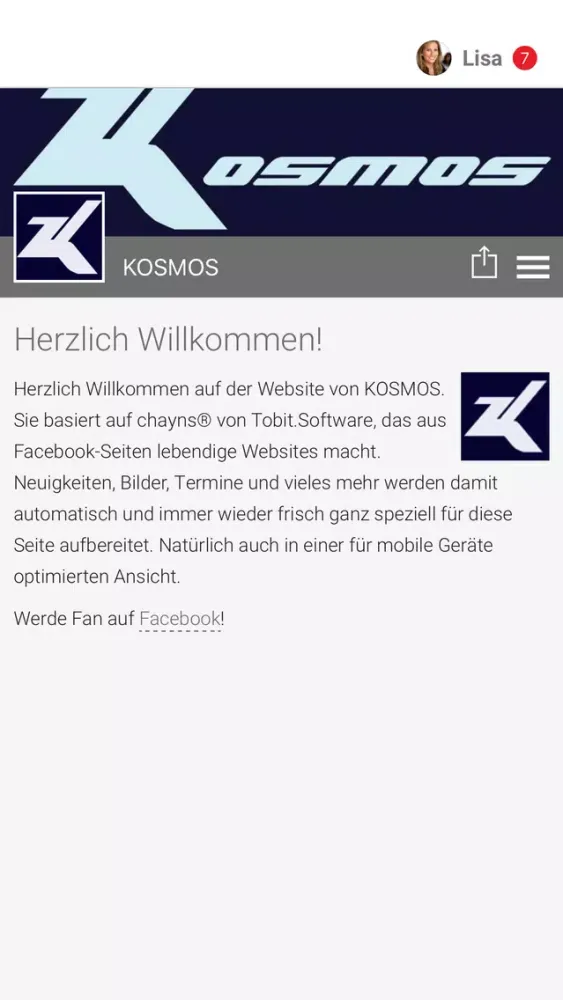 Скриншоты KOSMOS APP