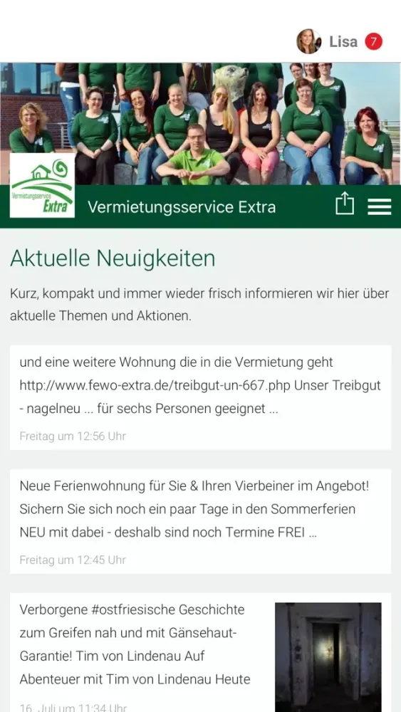 Vermietungsservice Extra应用截图