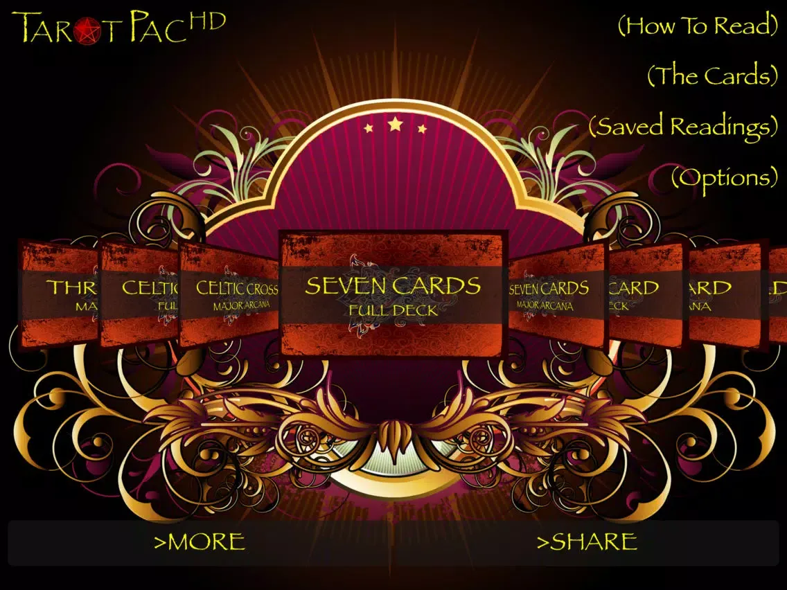 Ảnh chụp màn hình của TarotPac Tarot Cards HD iPad 