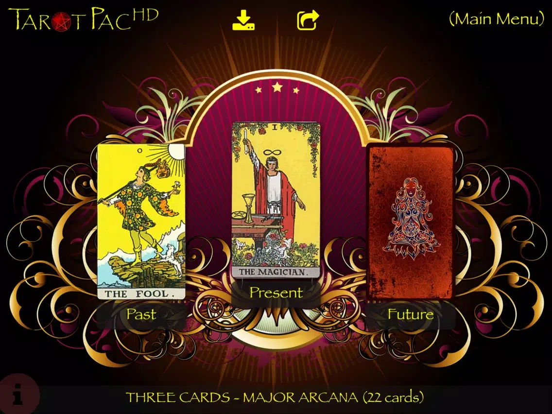 Ảnh chụp màn hình của TarotPac Tarot Cards HD iPad 