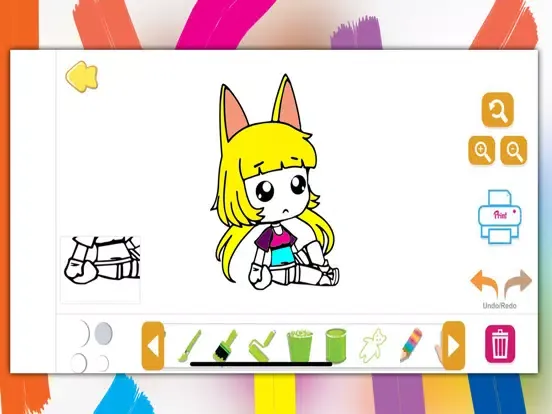 Gasha Coloring Book Chibi iPad  Ekran Görüntüleri
