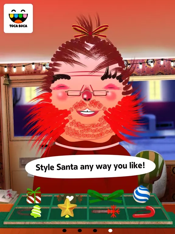 Capturas de tela do Toca Hair Salon - Christmas iPad 
