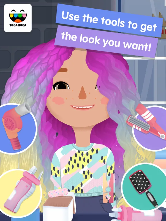 Toca Hair Salon 3 iPad  Screenshots