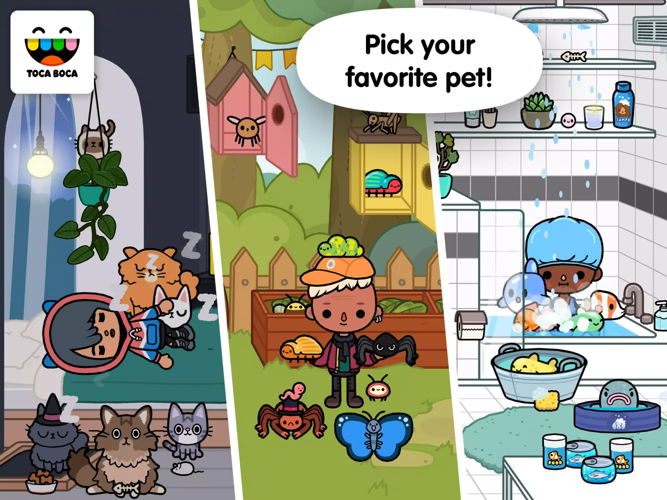 Capturas de tela do Toca Pets