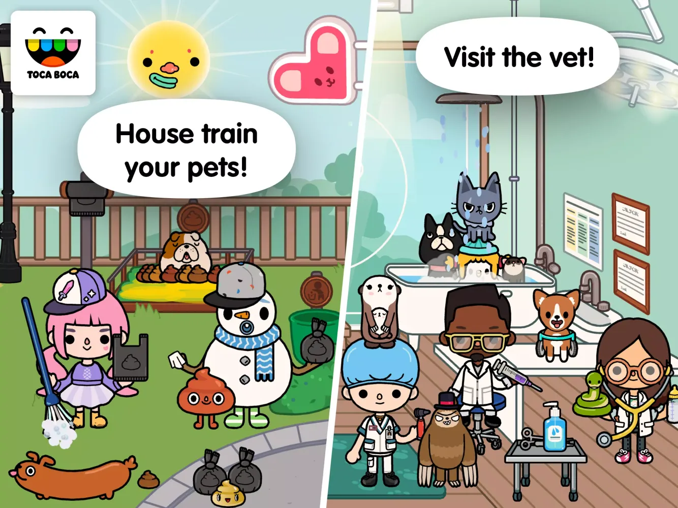Capturas de tela do Toca Pets