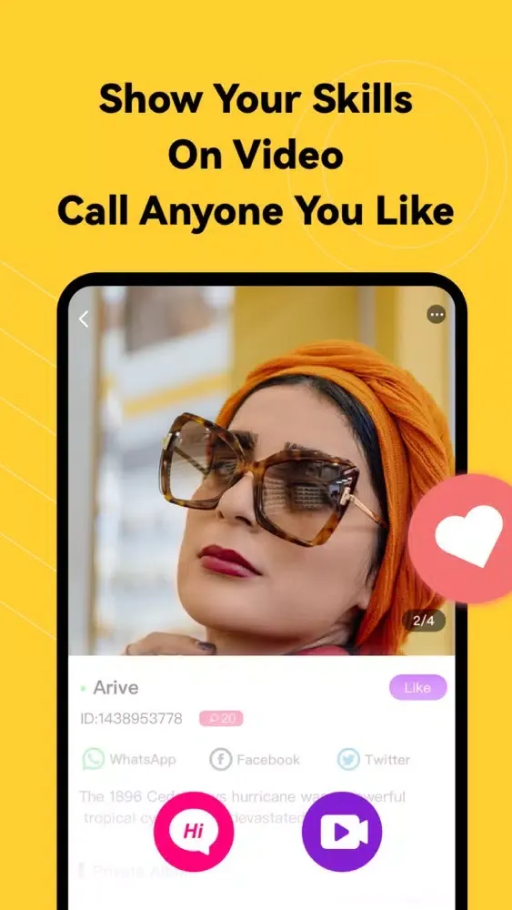 Capturas de pantalla de Hawa:Video Chat,Dating,Meet