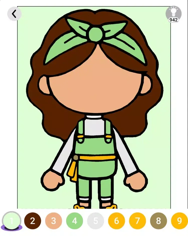 تصاویر Toca Coloring - Outfit Ideas iPad 