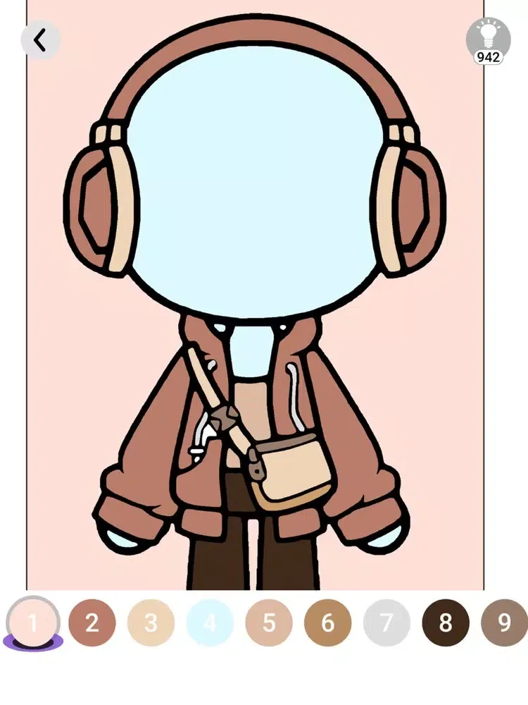 تصاویر Toca Coloring - Outfit Ideas iPad 