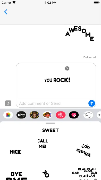Screenshot di Generative Text Art