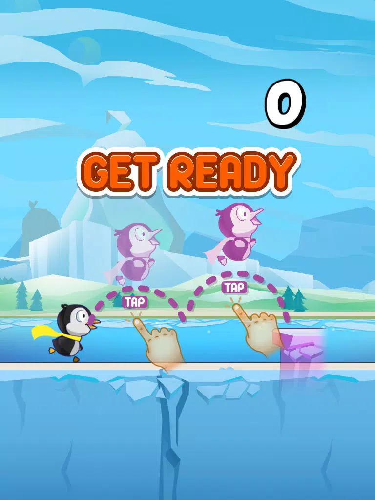 Adventures in Ice World - Happy Hoppy Penguin iPad  स्क्रीनशॉट