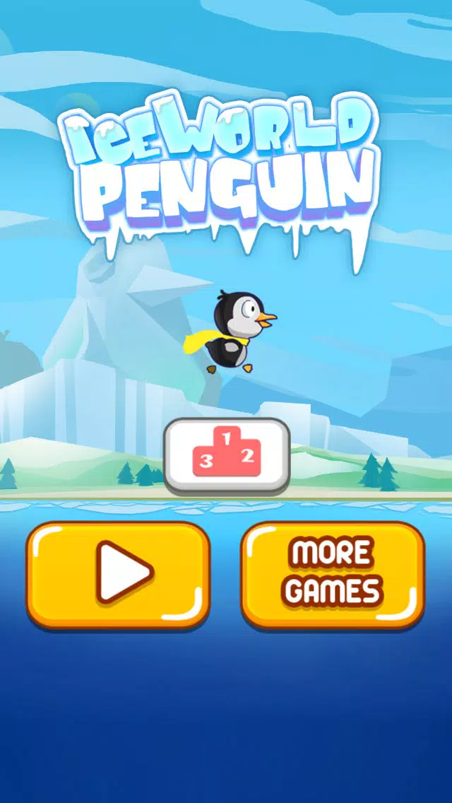 Adventures in Ice World - Happy Hoppy Penguin स्क्रीनशॉट