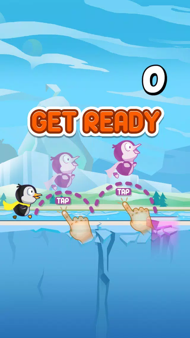 Adventures in Ice World - Happy Hoppy Penguin स्क्रीनशॉट
