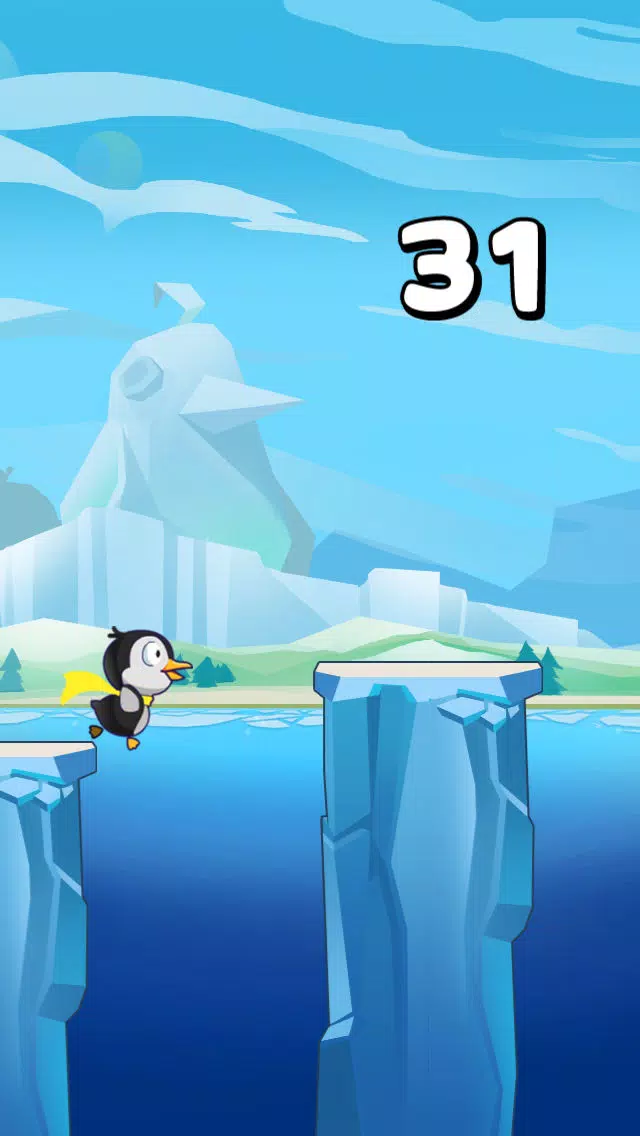 Adventures in Ice World - Happy Hoppy Penguin स्क्रीनशॉट