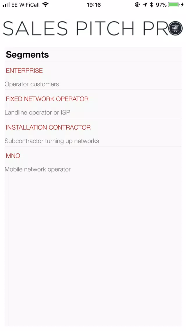 Screenshot di Sales Pitch Pro