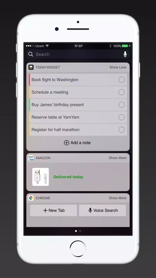 Tangkapan skrin TodayNote - Note with today widget