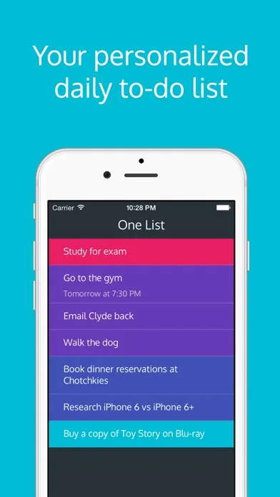 Tangkapan layar Prioritize Tasks with One List