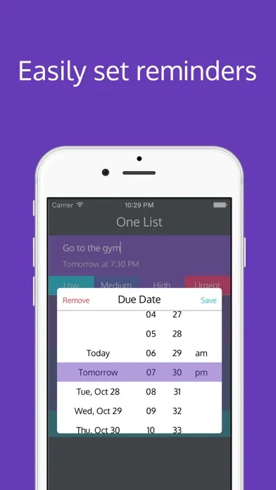 Tangkapan layar Prioritize Tasks with One List