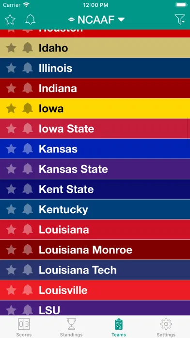 Sports Scores and Schedules Screenshots