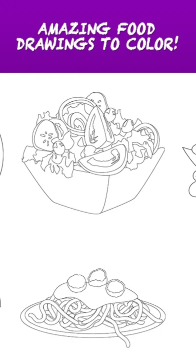 Ultimate Coloring Book - Free Food Coloring Book For Adults سکرین شاٹس