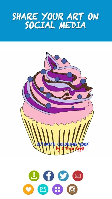 Ultimate Coloring Book - Free Food Coloring Book For Adults سکرین شاٹس