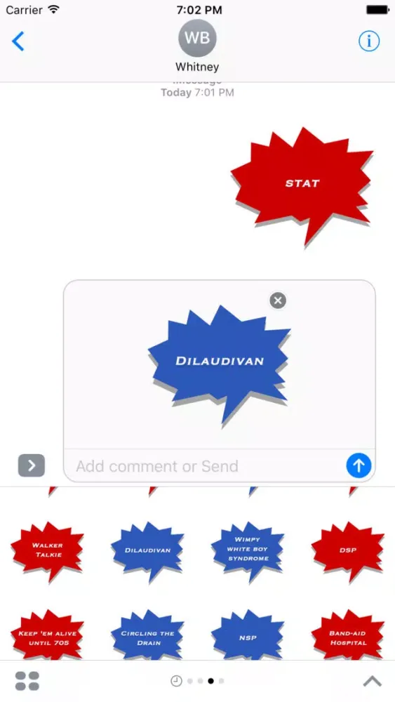 Ảnh chụp màn hình của Nurse Slang - Sticker Pack