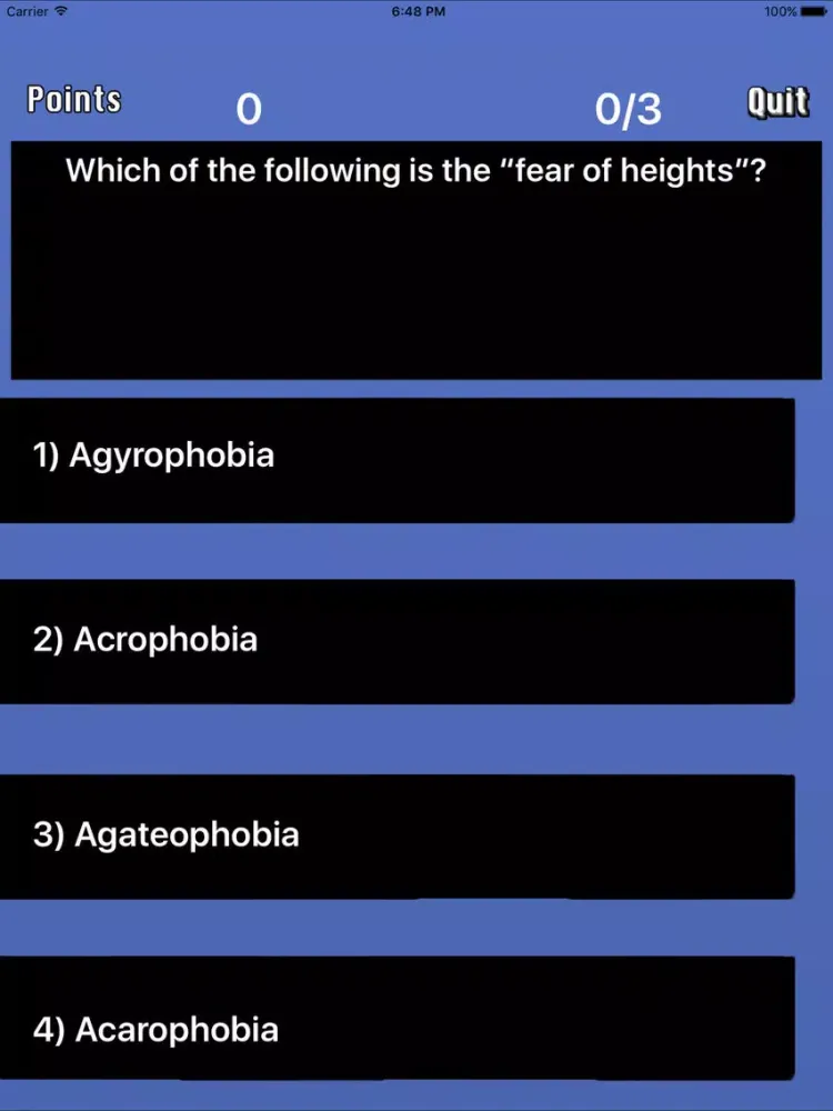Скриншоты Ultimate Trivia - Phobia edition iPad 