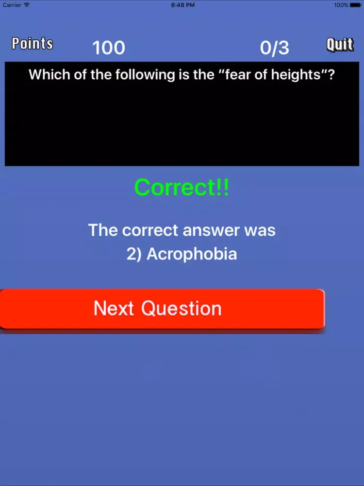 Скриншоты Ultimate Trivia - Phobia edition iPad 