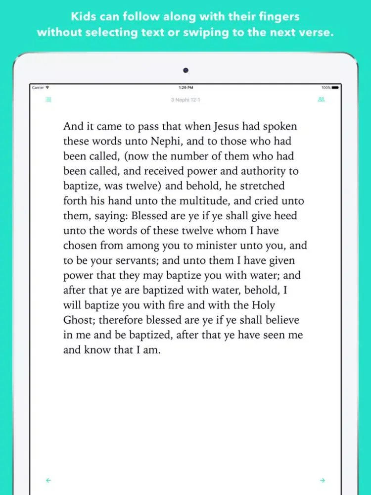 Скриншоты First Verse - Simplified Scriptures for Families iPad 