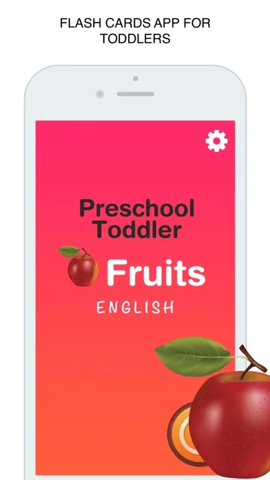 Captures d'écran de Fruits  Flashcard for babies and preschool