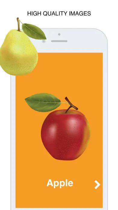 Captures d'écran de Fruits  Flashcard for babies and preschool