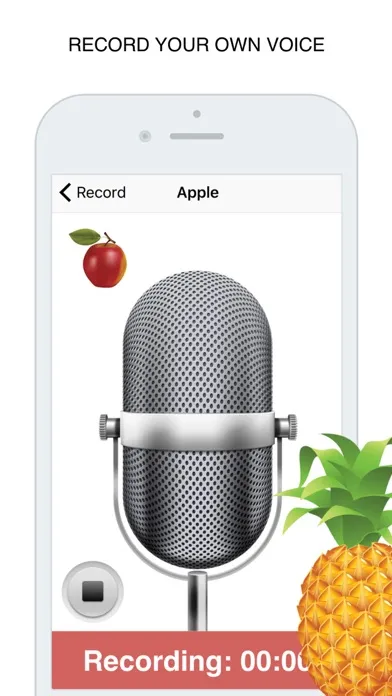 Captures d'écran de Fruits  Flashcard for babies and preschool