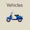 Vehicles Flashcard for babies and preschool