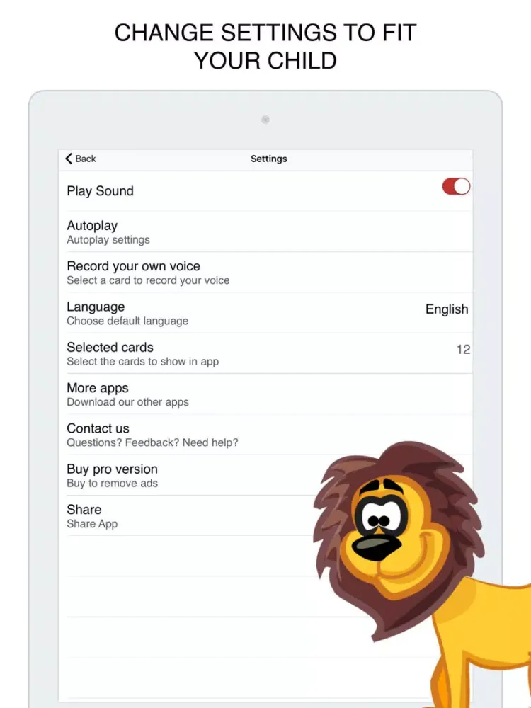 Wild Animals Flashcard for babies and preschool iPad  سکرین شاٹس