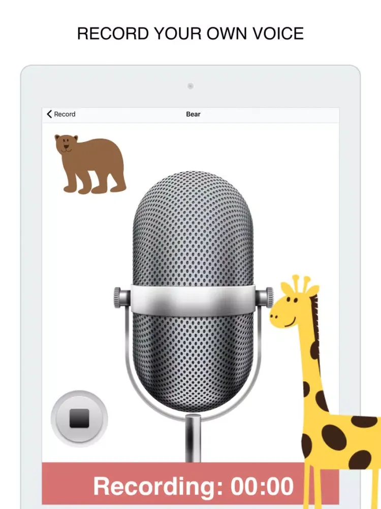 Wild Animals Flashcard for babies and preschool iPad  سکرین شاٹس