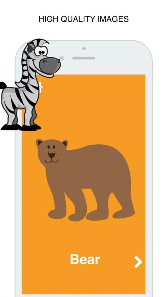 Wild Animals Flashcard for babies and preschool سکرین شاٹس