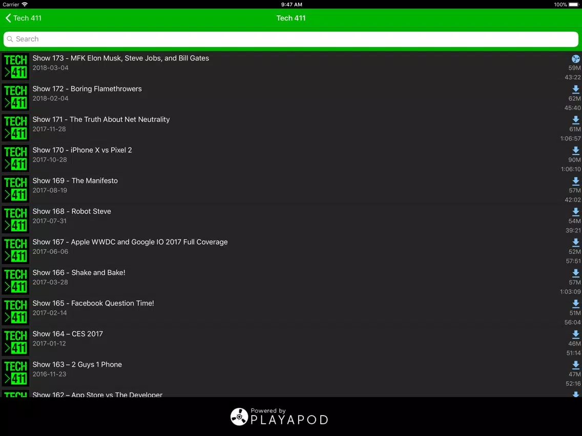 Tech 411 Show iPad  Screenshots