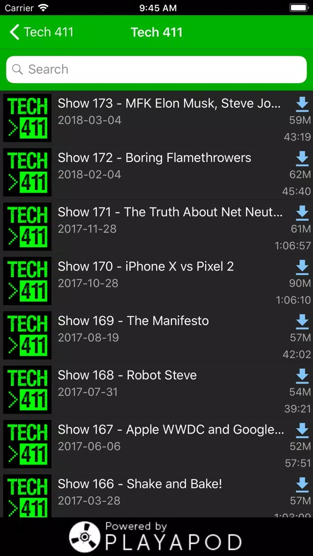 Tech 411 Show Screenshots