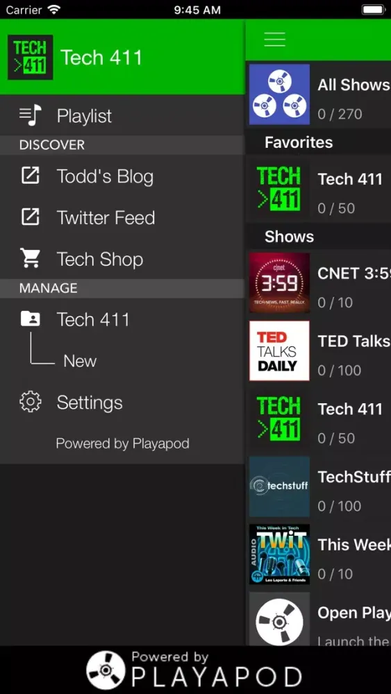 ภาพหน้าจอของ Tech 411 Show
